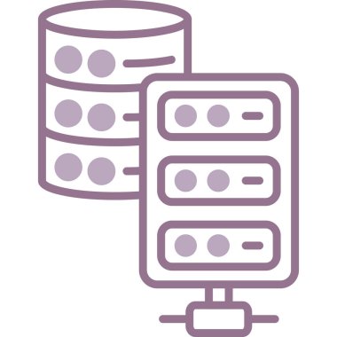 sunucu veri simgesi ana hat biçiminde