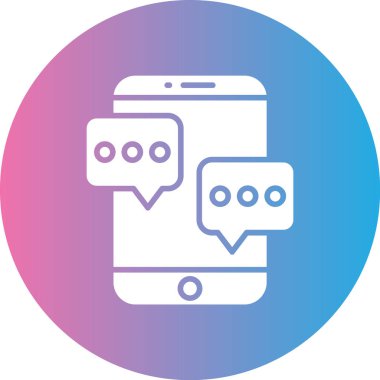 ileti vektör illüstrasyon simgesi