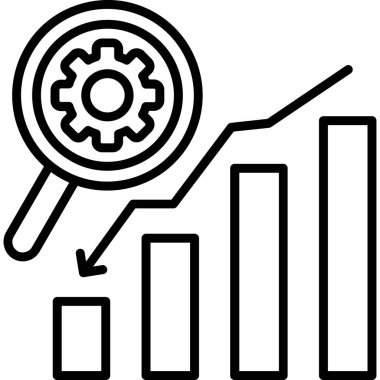 analiz grafiği istatistik simgesi