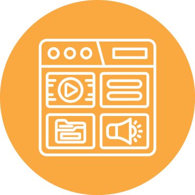 Mikrodalganın vektör çizimi