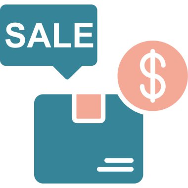 Satış. Web simgesi basit illüstrasyon