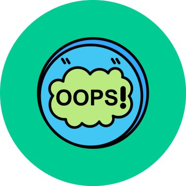 Hata simgesi, vektör çizimi