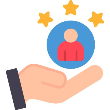 Müşteri İnceleme simgesi, vektör illüstrasyonu