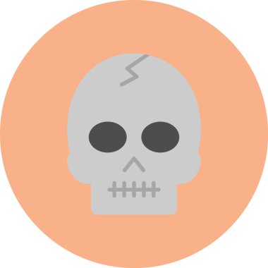 Cadılar Bayramı vektörü renk çizgisi simgesi