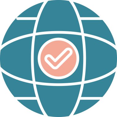 Benzersiz küre ve mark vektör simgesini kontrol et