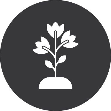 bitki simgesi vektör illüstrasyonu