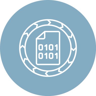 Bir çember simgesinin vektör illüstrasyonu