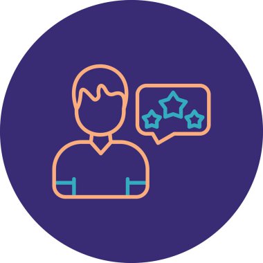 Müşteri hizmeti simgesi, vektör illüstrasyonu