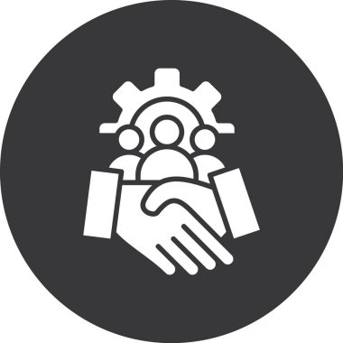 takım çalışması vektör simgesi modern basit illüstrasyon