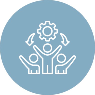 İnsan simgesinin vektör illüstrasyonu