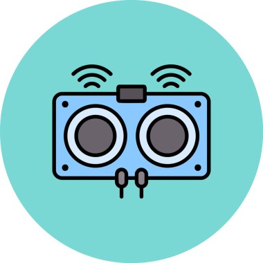 Kapalı devre kamera. Web simgesi basit tasarım