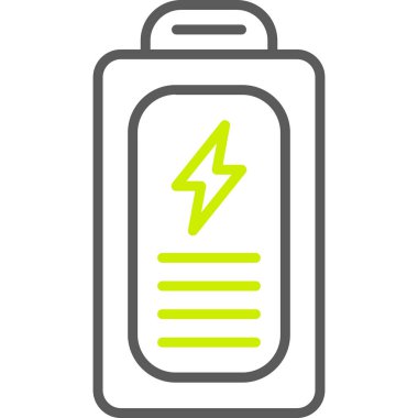 Pil. Web simgesi basit illüstrasyon