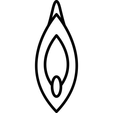 Su damlası ikonu. Web için su bırakma vektör simgesinin özet çizimi