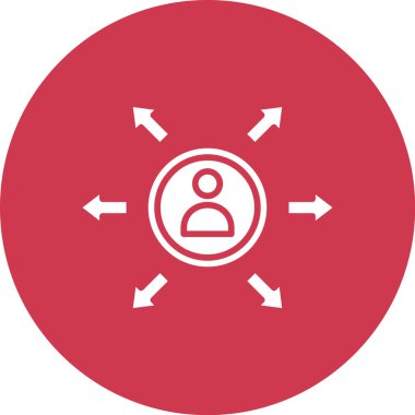 İş adamı simgesinin vektör illüstrasyonu