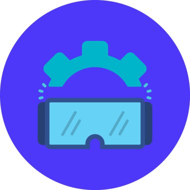 Gözlük. Web simgesi basit illüstrasyon