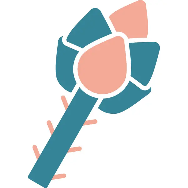 Çiçek bahçesi simgesi düz stil