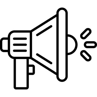 Megafon. Web simgesi basit tasarım