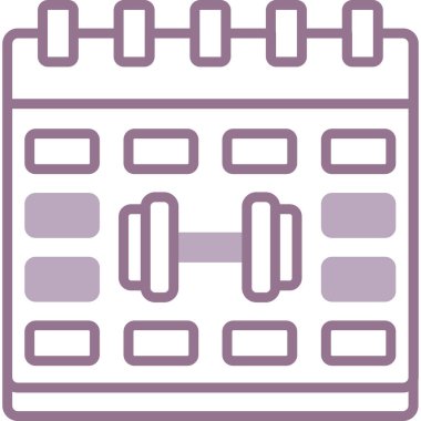 Takvim simgesi vektör illüstrasyonu