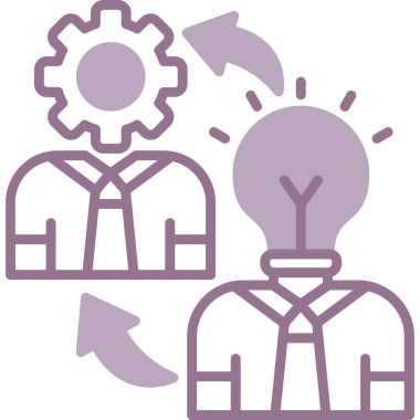 Bir fikrim var. Web simgesi basit illüstrasyon