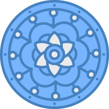 lotus. Web simgesi basit illüstrasyon