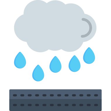 sunucu veri depolama simgesi, düz simge tasarımı