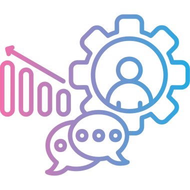 Müşteri servisi. vektör ince çizgi biçimi