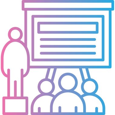 iş insanları grup simgesi ana hatlar biçiminde