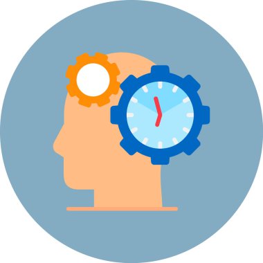 Zaman yönetimi. Basit vektör illüstrasyonu