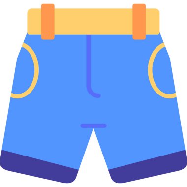 Pantolon. Web simgesi basit illüstrasyon