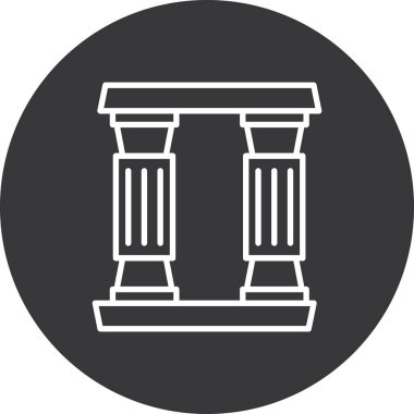 sütun simgesi çizimi