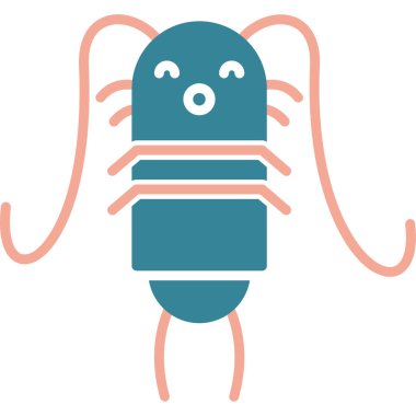 Bir çizgi film mavi arısının vektör çizimi