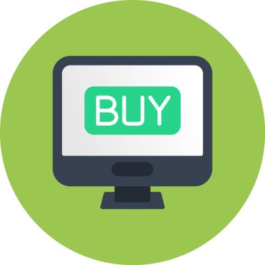 vektör düz renk simgesi al