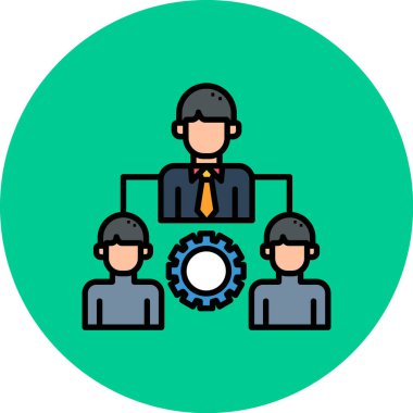 Bir grup insanın vektör çizimi