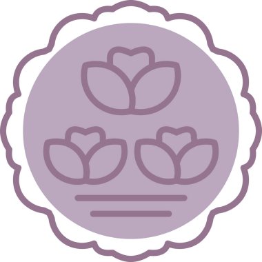 Bir çiçeğin vektör illüstrasyonu