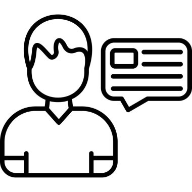 Konuşma baloncukları simgesi, vektör illüstrasyonu