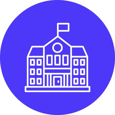 okul simgesi vektör illüstrasyonu