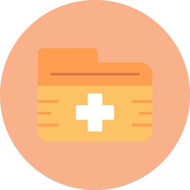 tıbbi düz simge, vektör, illüstrasyon