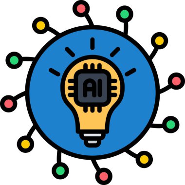 ai Yapay Zeka simgesi - ana hatlar biçimi