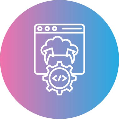 Modern simgenin vektör illüstrasyonu