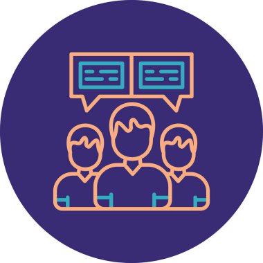 İnsan simgesinin vektör illüstrasyonu