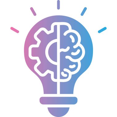 Ampul. Web simgesi basit illüstrasyon