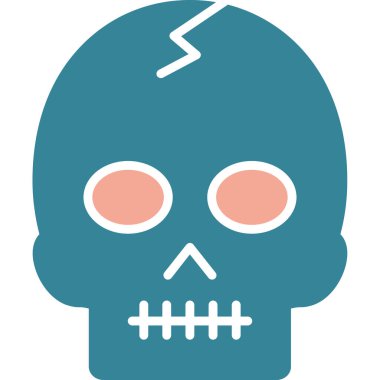 Kurukafa simgesi vektör illüstrasyonu