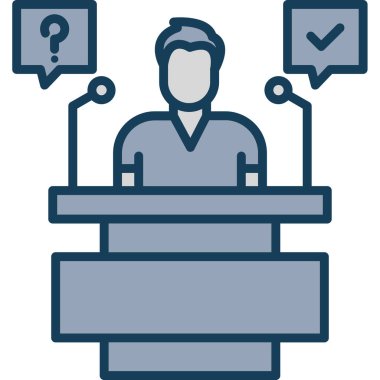 aday simgesi. özet vektör illüstrasyonu