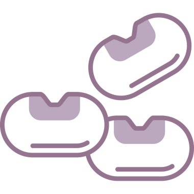 Terlikler. Web simgesi basit illüstrasyon