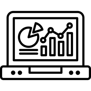 analitik simge vektör illüstrasyonu
