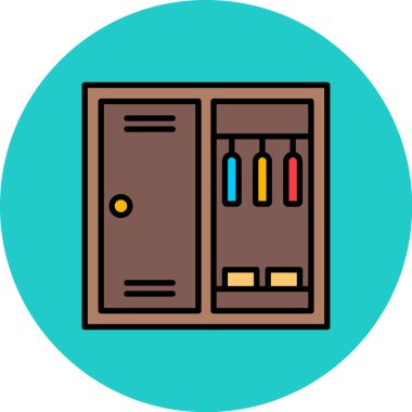 Kapı ikonu. dış hat kapısı vektör simgesi rengi düz izole