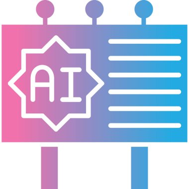 ai ai yapay zeka ai simgesi ana hat biçiminde