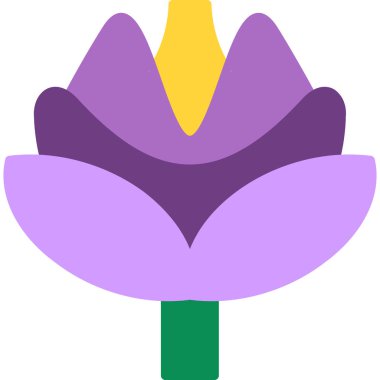 çiçek web simgesi basit illüstrasyon