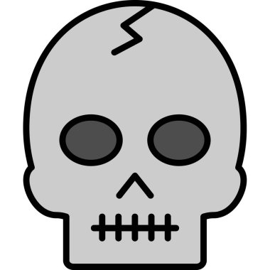 Cadılar Bayramı. Web simgesi basit illüstrasyon