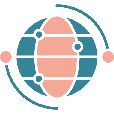 küresel ağ. Basit resimleme